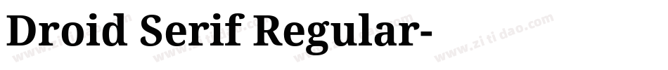 Droid Serif Regular字体转换